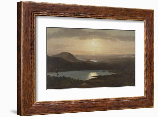 Eagle Lake Viewed from Cadillac Mountain, Mount Desert Island, Maine-Frederic Edwin Church-Framed Premium Giclee Print