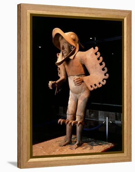 Eagle Man, Terracotta, from Recinto de los Caballeros Aguilas, Mexico-null-Framed Premier Image Canvas