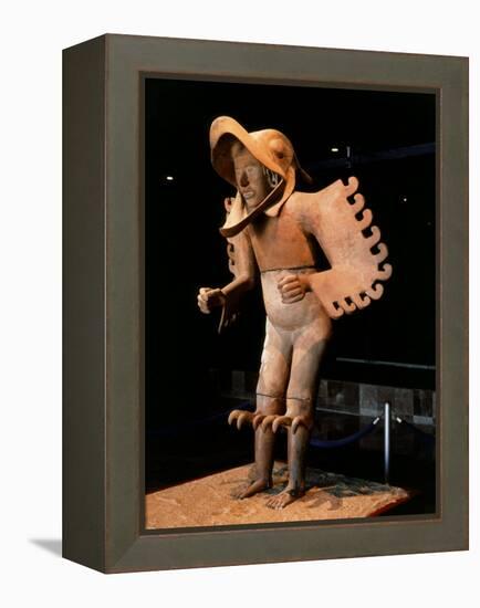 Eagle Man, Terracotta, from Recinto de los Caballeros Aguilas, Mexico-null-Framed Premier Image Canvas