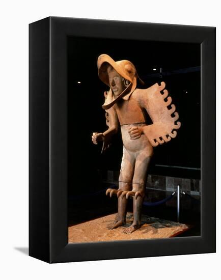 Eagle Man, Terracotta, from Recinto de los Caballeros Aguilas, Mexico-null-Framed Premier Image Canvas