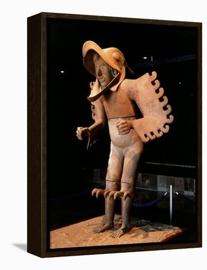 Eagle Man, Terracotta, from Recinto de los Caballeros Aguilas, Mexico-null-Framed Premier Image Canvas
