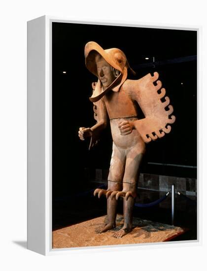 Eagle Man, Terracotta, from Recinto de los Caballeros Aguilas, Mexico-null-Framed Premier Image Canvas