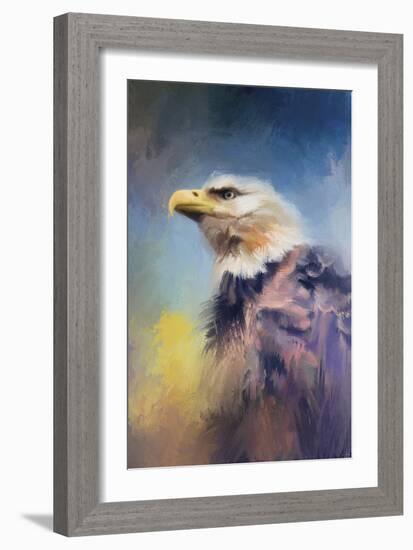 Eagle on Guard-Jai Johnson-Framed Giclee Print