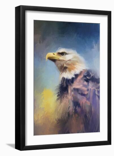 Eagle on Guard-Jai Johnson-Framed Giclee Print