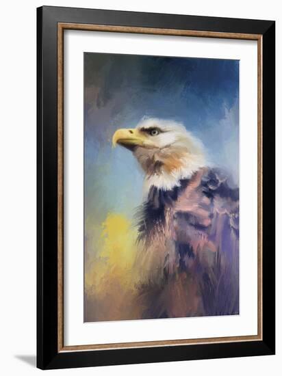 Eagle on Guard-Jai Johnson-Framed Giclee Print