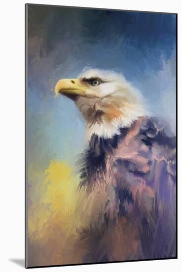 Eagle on Guard-Jai Johnson-Mounted Giclee Print