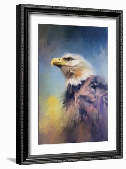 Eagle on Guard-Jai Johnson-Framed Giclee Print