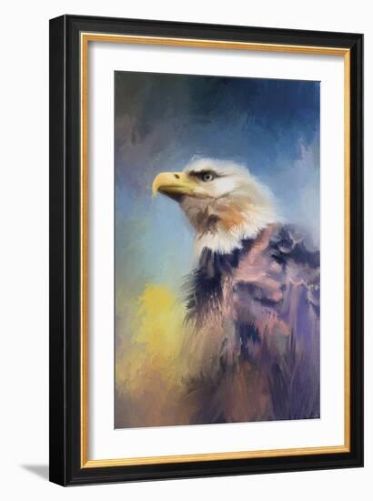 Eagle on Guard-Jai Johnson-Framed Giclee Print