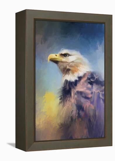 Eagle on Guard-Jai Johnson-Framed Premier Image Canvas