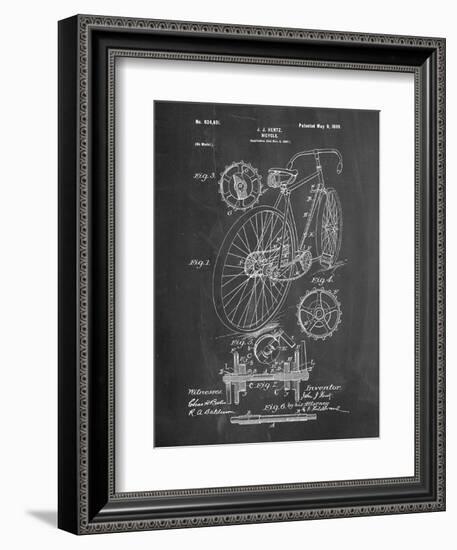 Eagle Quad Racing Bicycle-Cole Borders-Framed Art Print