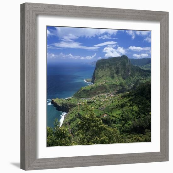 Eagle Rock (Penha De Aguia), Faial, Madeira, Portugal, Atlantic-Stuart Black-Framed Photographic Print