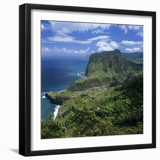 Eagle Rock (Penha De Aguia), Faial, Madeira, Portugal, Atlantic-Stuart Black-Framed Photographic Print