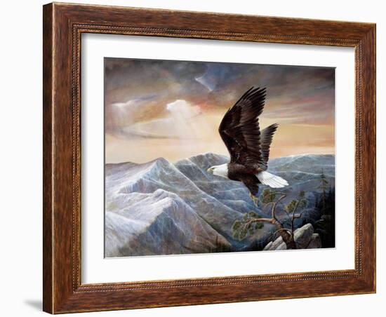 Eagle's Lair-Ruane Manning-Framed Art Print