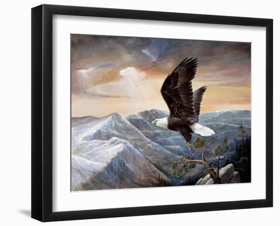 Eagle's Lair-Ruane Manning-Framed Art Print