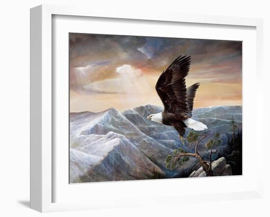 Eagle's Lair-Ruane Manning-Framed Art Print