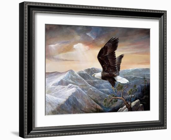 Eagle's Lair-Ruane Manning-Framed Art Print