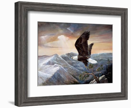 Eagle's Lair-Ruane Manning-Framed Art Print