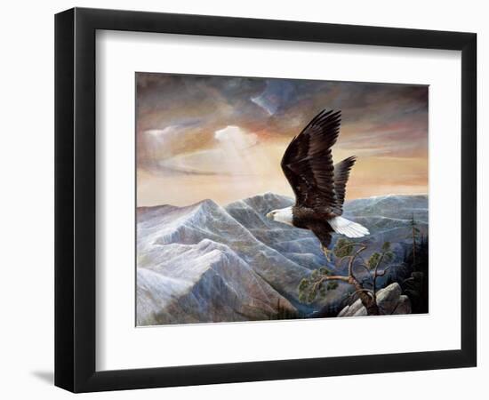 Eagle's Lair-Ruane Manning-Framed Art Print