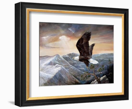 Eagle's Lair-Ruane Manning-Framed Art Print