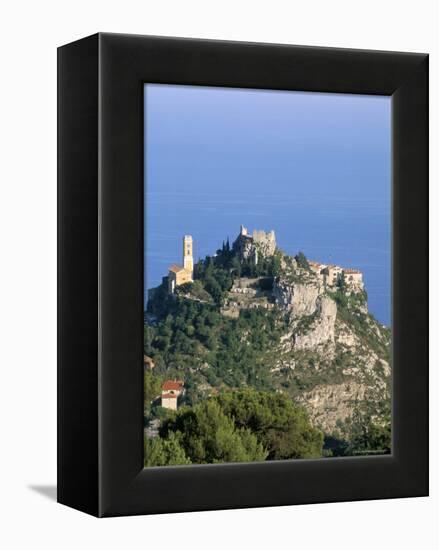 Eagle's Nest Village of Eze, Alpes-Maritimes, Cote d'Azur, Provence, French Riviera, France-Bruno Barbier-Framed Premier Image Canvas