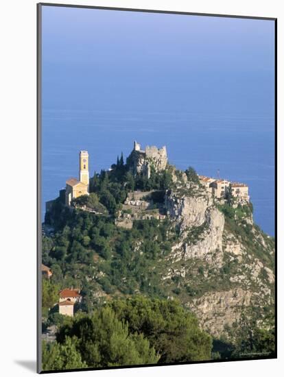 Eagle's Nest Village of Eze, Alpes-Maritimes, Cote d'Azur, Provence, French Riviera, France-Bruno Barbier-Mounted Photographic Print