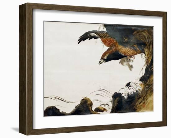 Eagle with Monkey-Zeshin Shibata-Framed Giclee Print