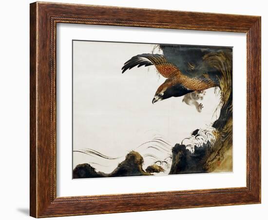 Eagle with Monkey-Zeshin Shibata-Framed Giclee Print