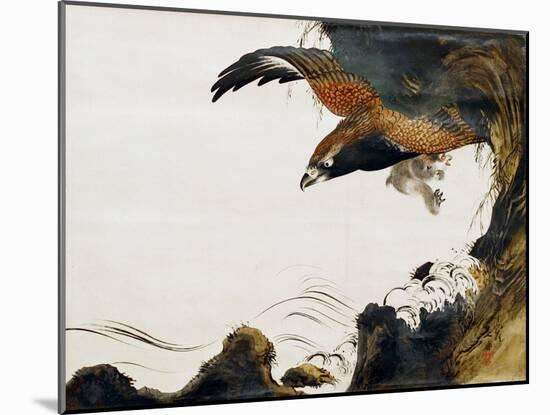 Eagle with Monkey-Zeshin Shibata-Mounted Giclee Print