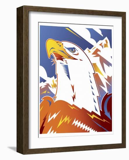 Eagle-David Chestnutt-Framed Giclee Print