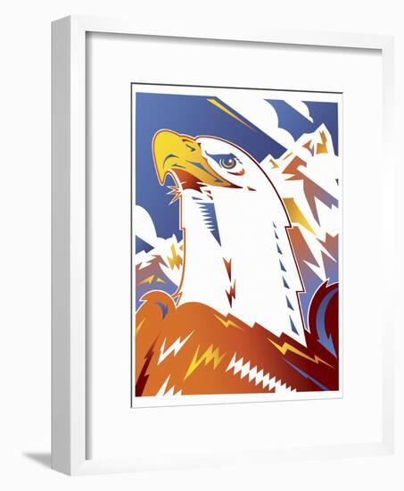 Eagle-David Chestnutt-Framed Giclee Print