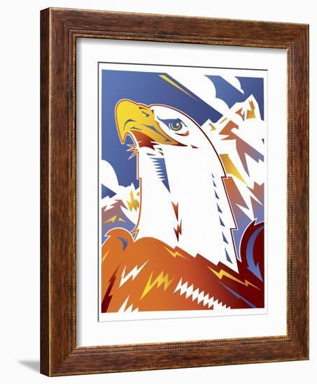 Eagle-David Chestnutt-Framed Giclee Print