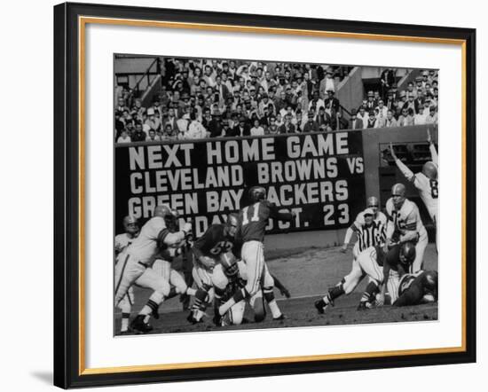 Eagles-Browns Football Game-null-Framed Photographic Print