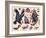 Eagles & Ships, Authentic Tattoo Flash by Norman Collins, aka, Sailor Jerry-null-Framed Art Print