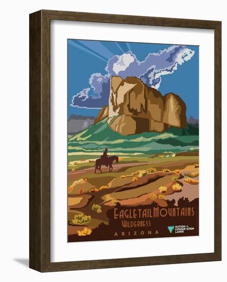 Eagletail Mountains Wilderness-Bureau of Land Management-Framed Art Print