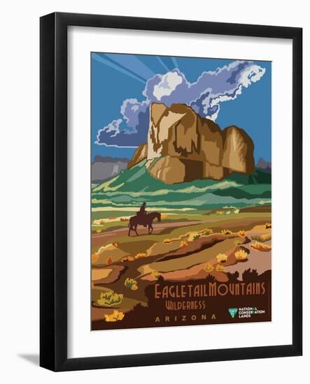Eagletail Mountains Wilderness-Bureau of Land Management-Framed Art Print