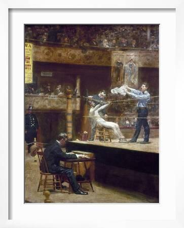 Between the Rounds   by Thomas Eakins   Giclee Canvas Print Repro
