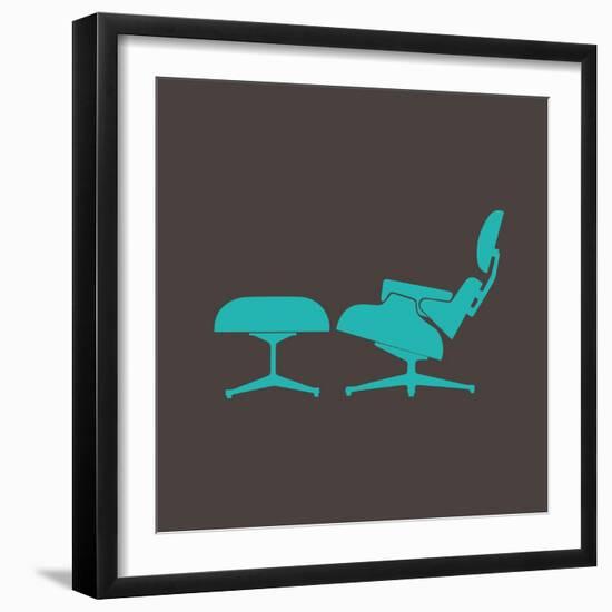 Eames Lounge Chair and Ottoman I-Anita Nilsson-Framed Art Print