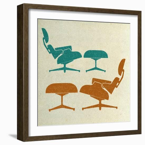 Eames Lounge Chairs II-Anita Nilsson-Framed Art Print