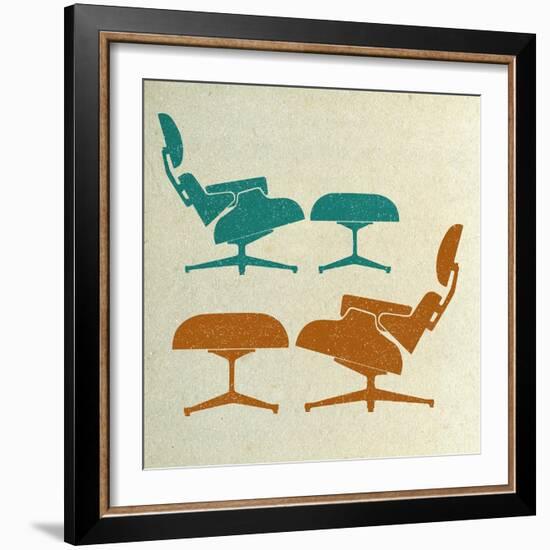 Eames Lounge Chairs II-Anita Nilsson-Framed Art Print