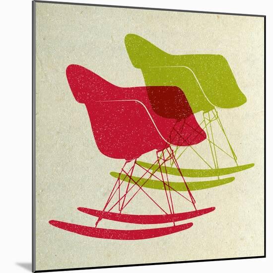 Eames Rocking Chairs II-Anita Nilsson-Mounted Art Print