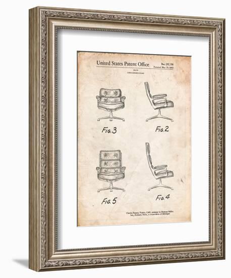 Eames Upholstered Chair Patent-Cole Borders-Framed Art Print