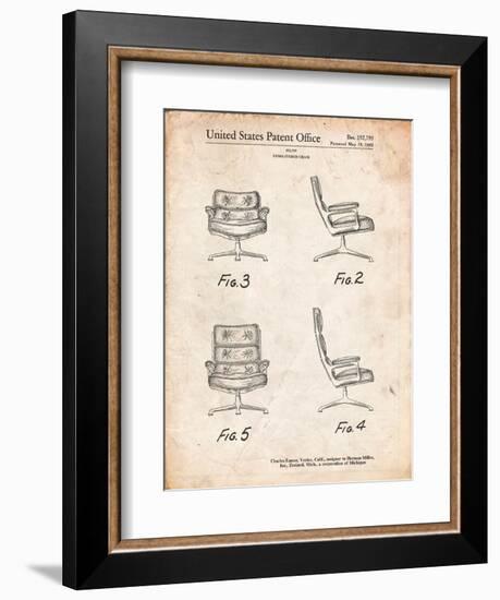 Eames Upholstered Chair Patent-Cole Borders-Framed Art Print