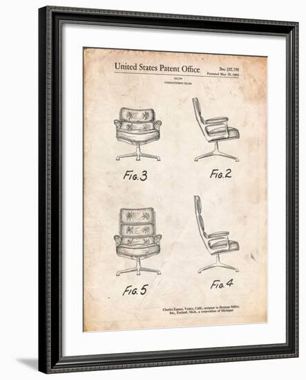 Eames Upholstered Chair Patent-Cole Borders-Framed Art Print