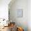 Eames White Chair-NaxArt-Art Print displayed on a wall