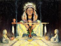 Juan, Pueblo Indian, 1927-Eanger Irving Couse-Giclee Print