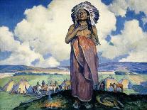 Juan, Pueblo Indian, 1927-Eanger Irving Couse-Giclee Print