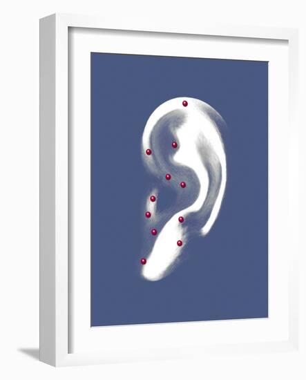 Ear Acupuncture, Artwork-Mikkel Juul-Framed Photographic Print