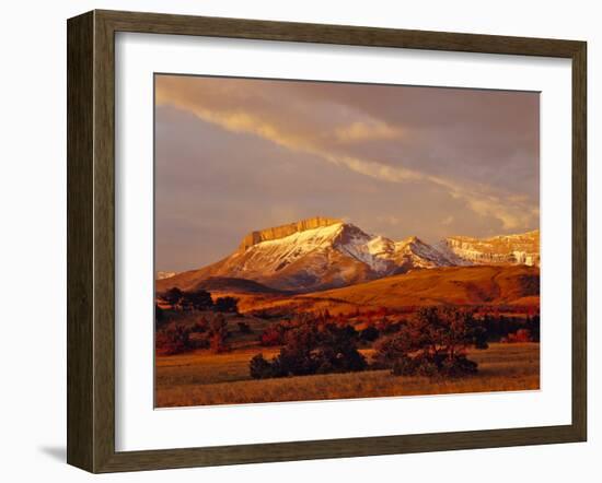 Ear Mountain Along the Rocky Mountain Front, Montana, USA-Chuck Haney-Framed Photographic Print