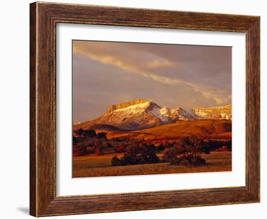 Ear Mountain Along the Rocky Mountain Front, Montana, USA-Chuck Haney-Framed Photographic Print