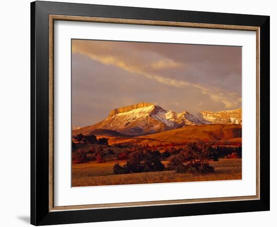 Ear Mountain Along the Rocky Mountain Front, Montana, USA-Chuck Haney-Framed Photographic Print